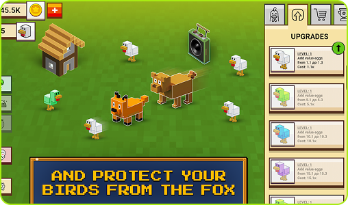 Protect birds from fox gameplay